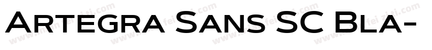 Artegra Sans SC Bla字体转换